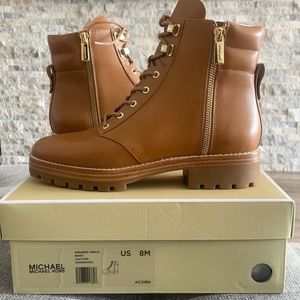 Brand New Michael Kors Rosario Leather Ankle Boot Woman's size 8